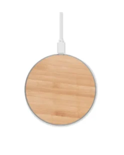 DESPAD Caricabatterie Wireless Bamboo-Alluminio 6000mAh 10W Blue