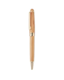 ETNA Set Penna bamboo blu in scatola regalo, design a spirale