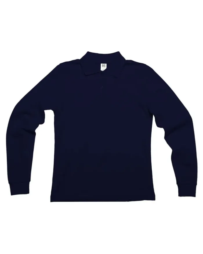 Evolution Black Spider Polo Donna Manica Lunga Cotone 180g