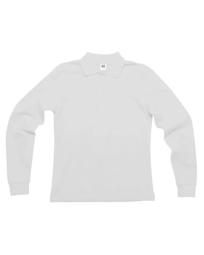 Evolution Black Spider Polo Donna Manica Lunga Cotone 180g