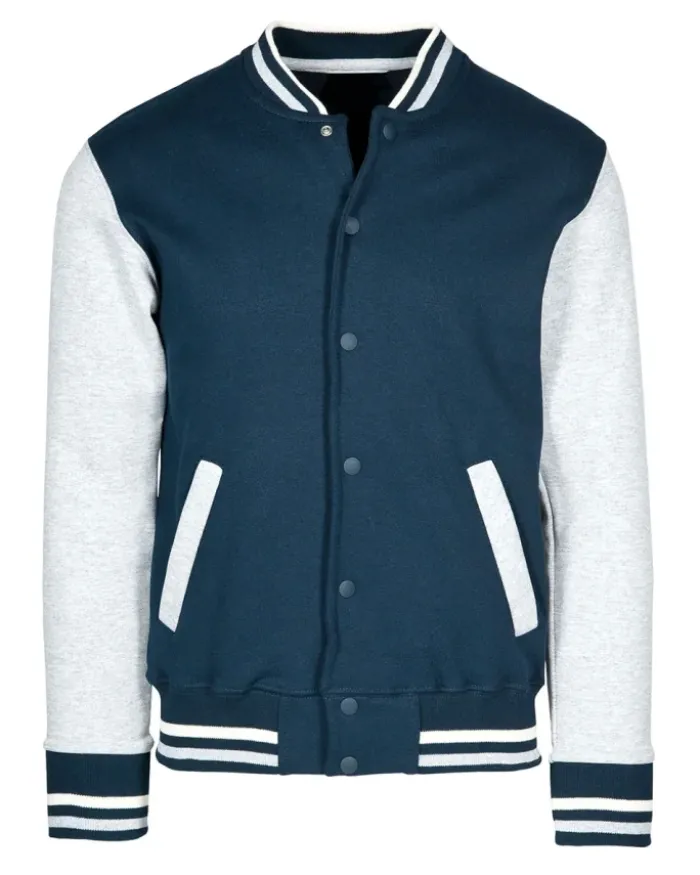 Felpa Bomber Bambino Bicolore con Zip, personalizzabile