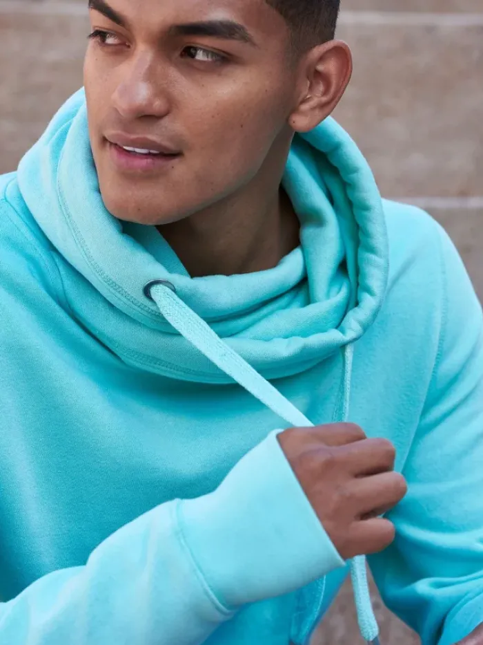 Felpa con cappuccio Cross Neck con logo aziendale