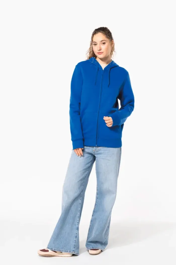 Felpa con cappuccio full zip con logo