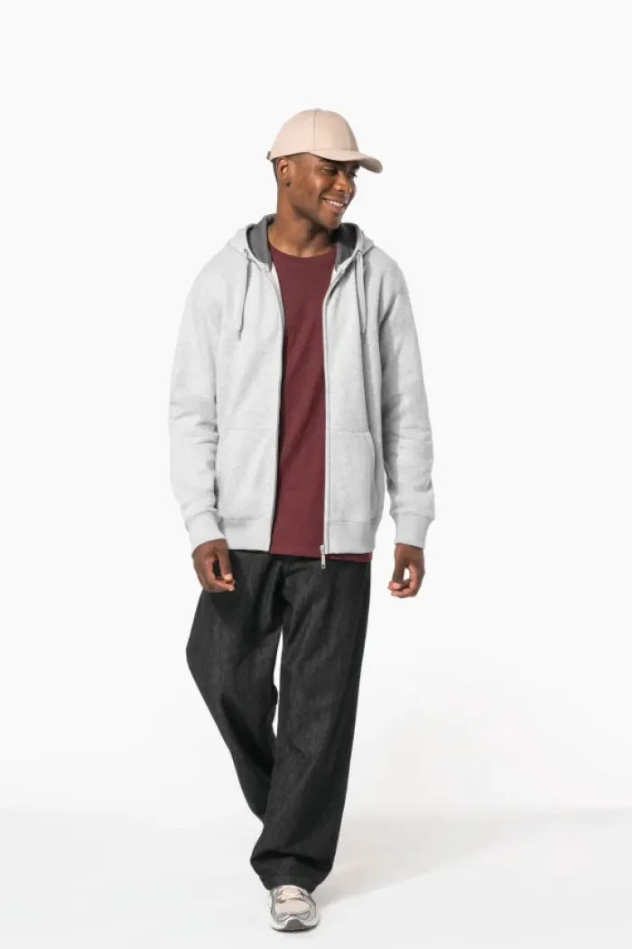 Felpa con cappuccio full zip con logo