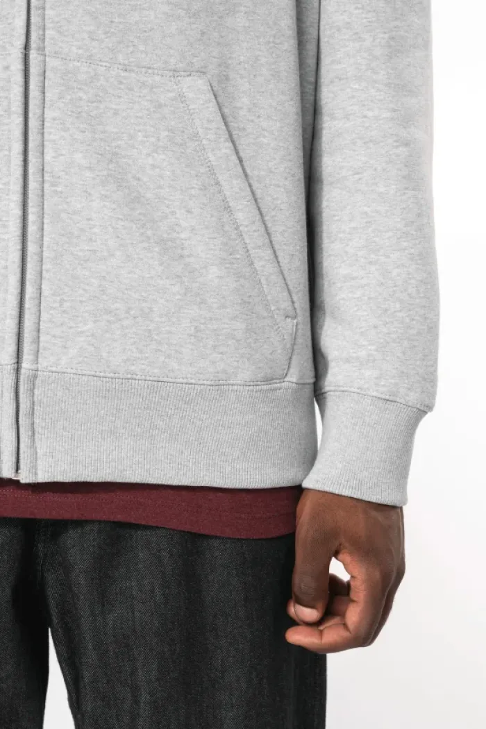 Felpa con cappuccio full zip con logo