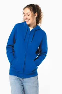 Felpa con cappuccio full zip con logo