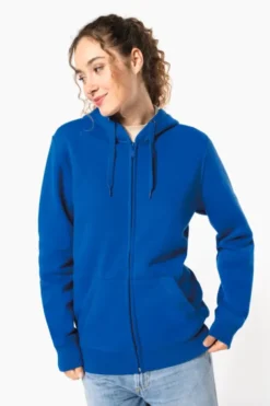 Felpa con cappuccio full zip con logo