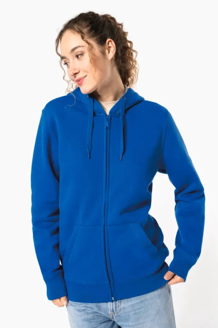 Felpa con cappuccio full zip con logo