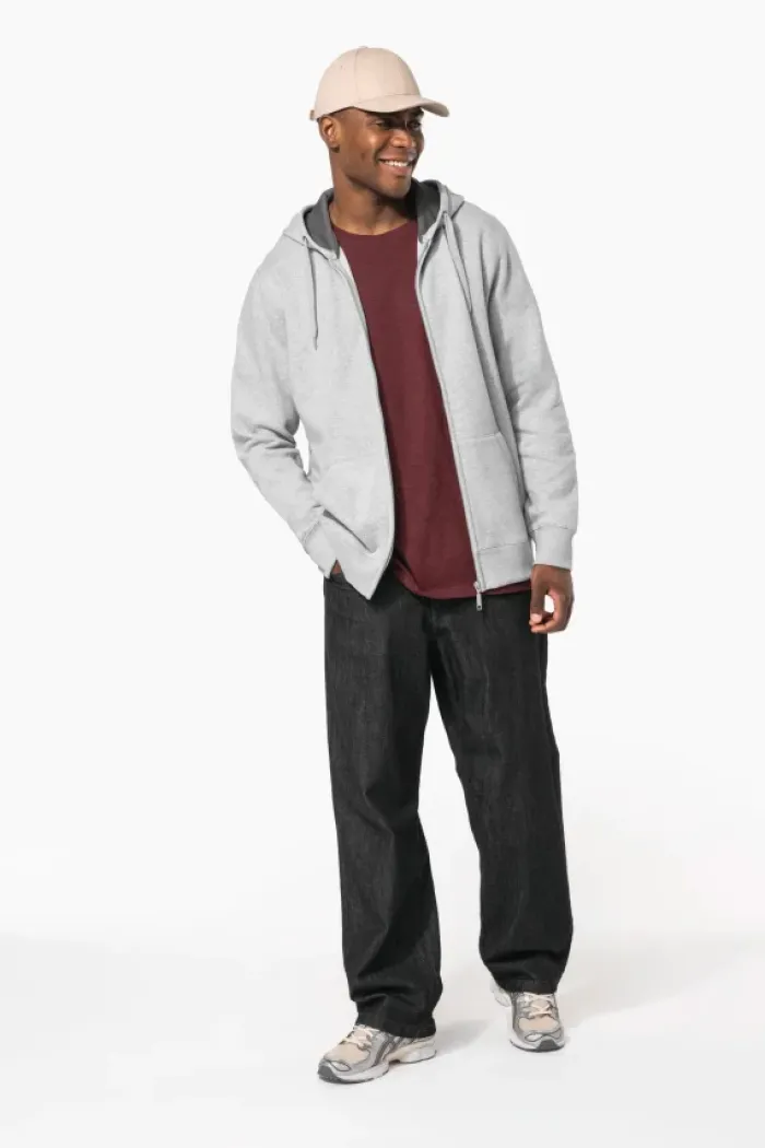 Felpa con cappuccio full zip con logo