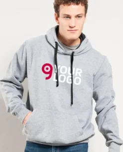 Felpa con cappuccio Tech Fluo, personalizzabile con logo