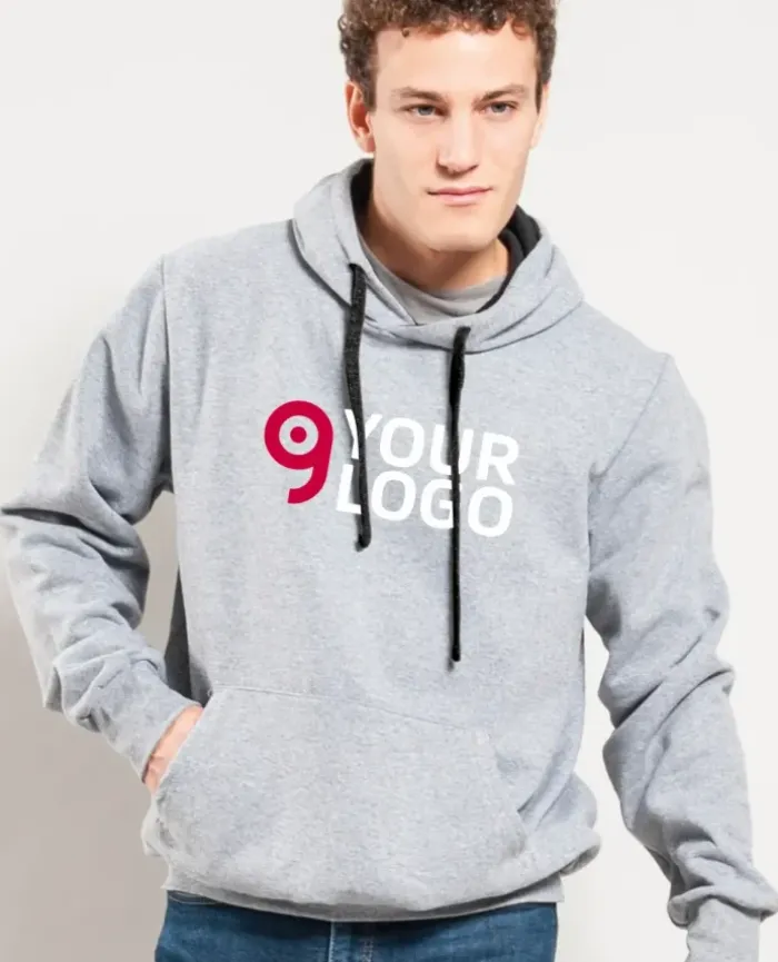 Felpa con cappuccio Tech Fluo, personalizzabile con logo