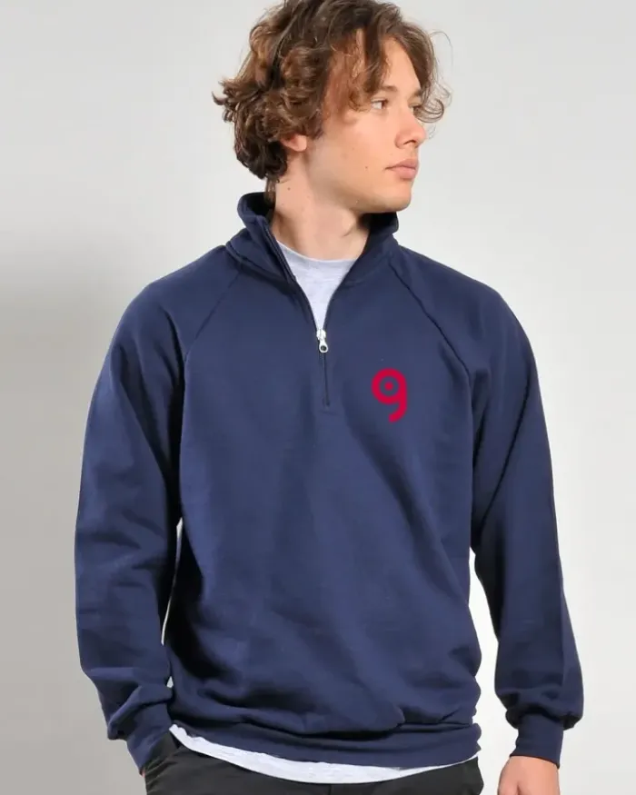 Felpa 100% Cotone Regular Fit 240gZip Collo