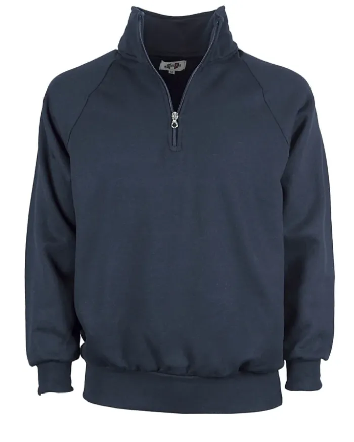 Felpa 100% Cotone Regular Fit 240gZip Collo