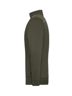 Felpa da lavoro con zip SOLID uomo, cotone/poliestere