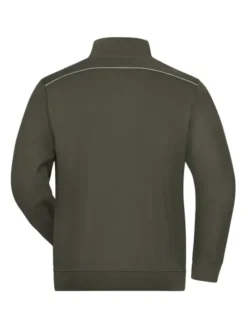 Felpa da lavoro con zip SOLID uomo, cotone/poliestere