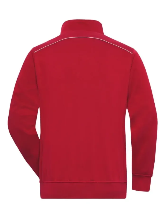 Felpa da lavoro Solid Half-Zip, cotone/poliestere, lavabile 60°C