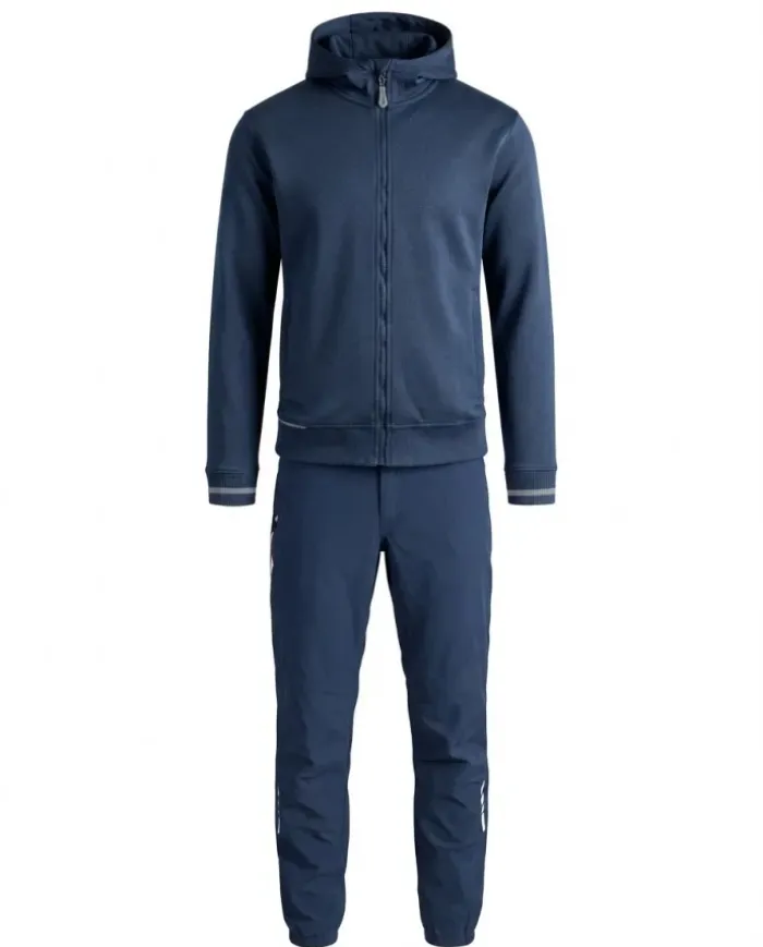 Felpa da uomo run full zip con cappuccio + Pantalone da lavoro scirocco AZ700, personalizzabile