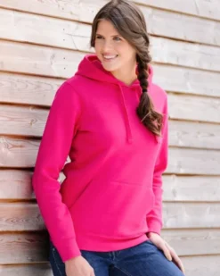 Felpa donna Authentic con cappuccio, cotone 3 strati