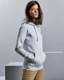 Felpa donna Authentic con cappuccio, cotone 3 strati