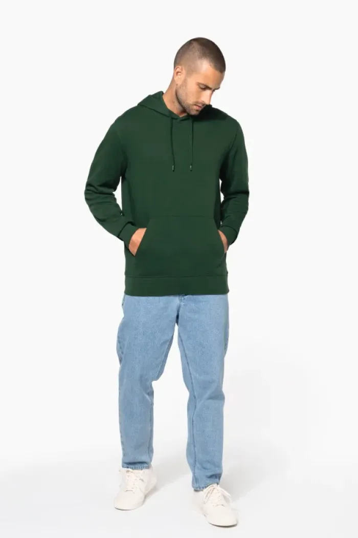 Felpa ecosostenibile uomo con cappuccio