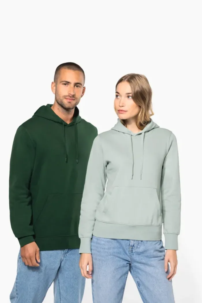 Felpa ecosostenibile uomo con cappuccio