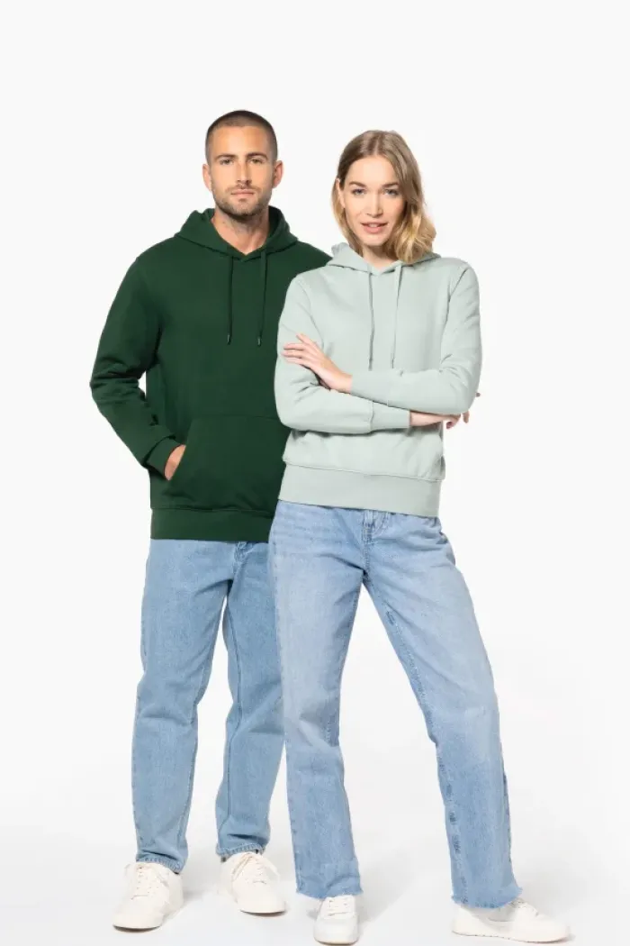 Felpa ecosostenibile uomo con cappuccio