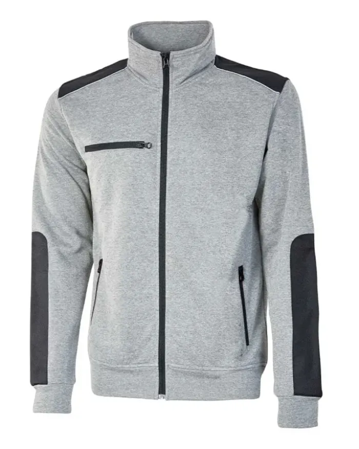 Felpa full zip Snug da lavoro uomo slim