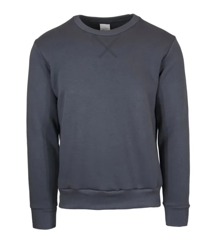 Felpa girocollo in cotone 80% regular fit, personalizzabile