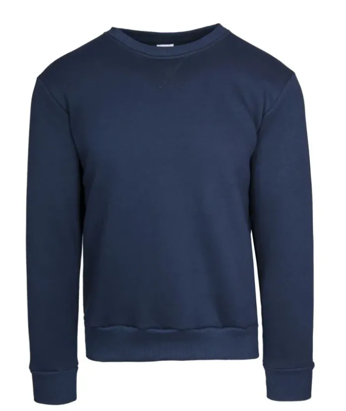 Felpa girocollo in cotone 80% regular fit, personalizzabile