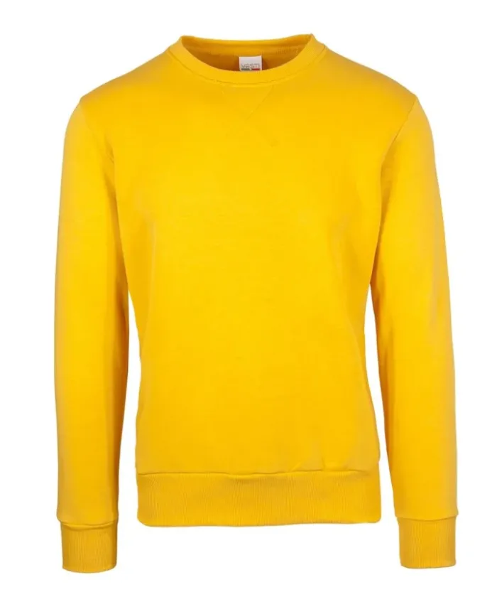 Felpa girocollo in cotone 80% regular fit, personalizzabile
