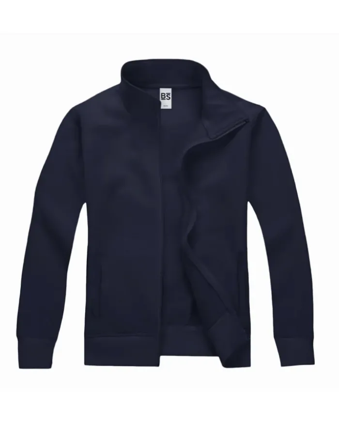 Felpa Harlem con zip uomo, no label, classic fit