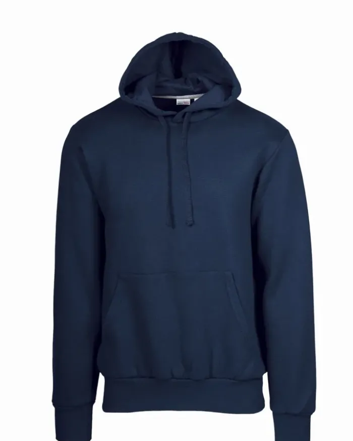 Felpa nera con cappuccio, regular fit