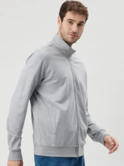 Felpa Prince con zip intera, french terry