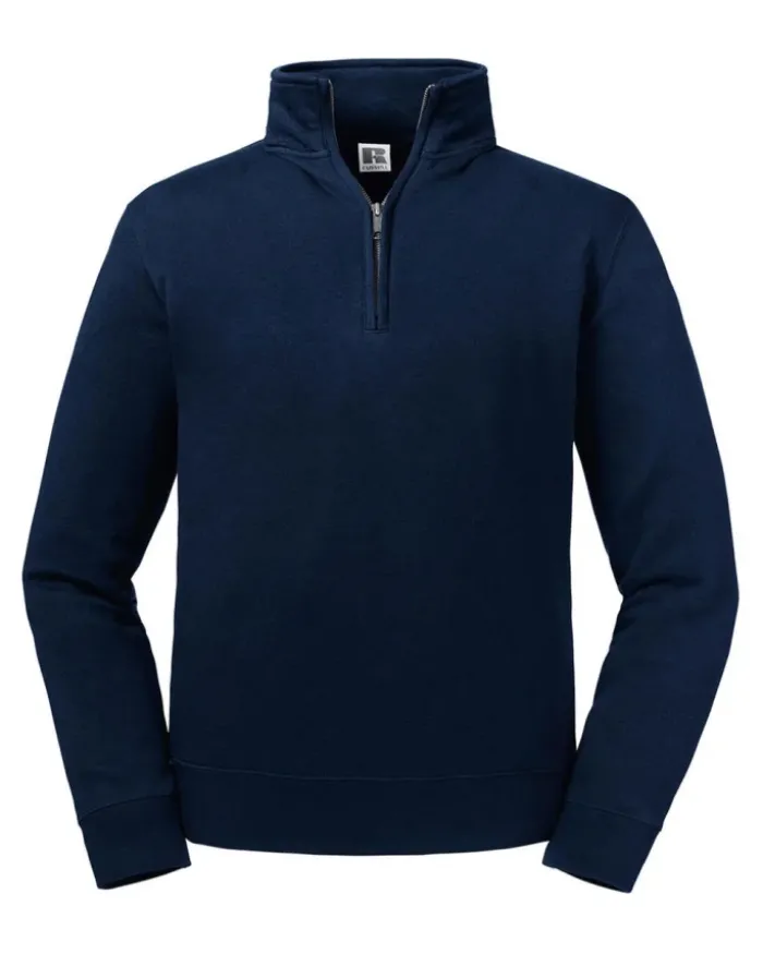 Felpa Russell Authentic Zip 1/4 uomo cotone 280g Regular