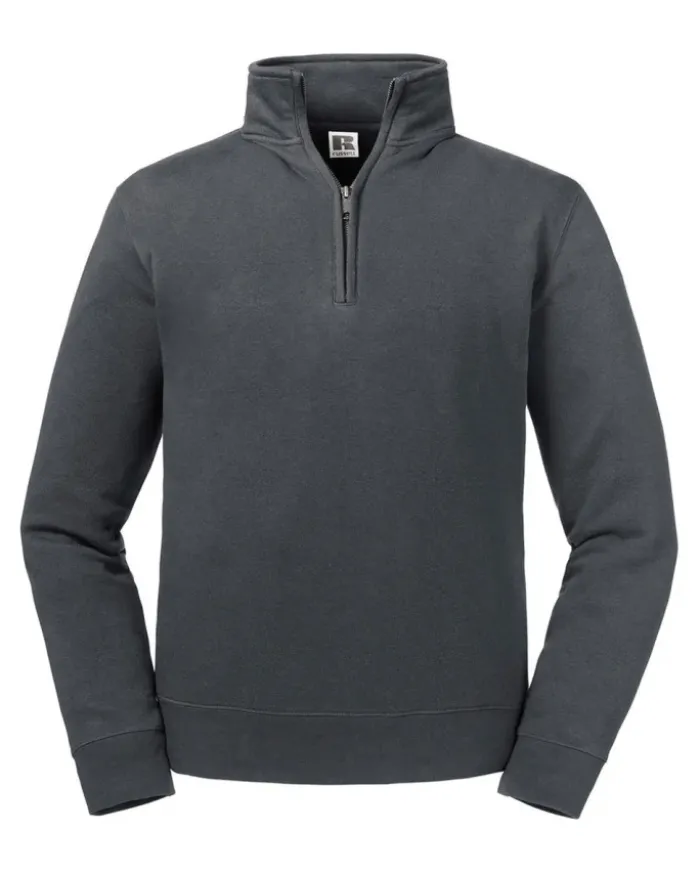 Felpa Russell Authentic Zip 1/4 uomo cotone 280g Regular