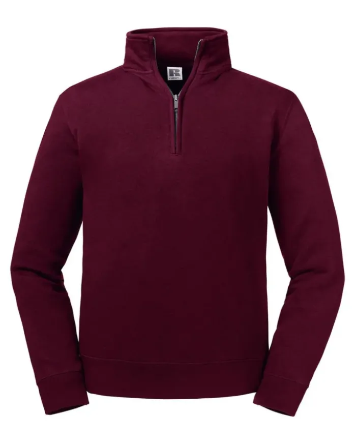 Felpa Russell Authentic Zip 1/4 uomo cotone 280g Regular