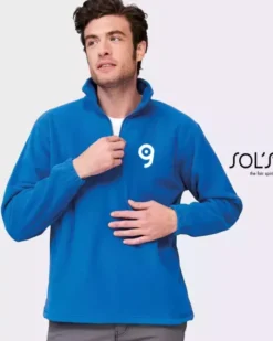 Felpa unisex Ness in pile 100% poliestere con zip, regular fit