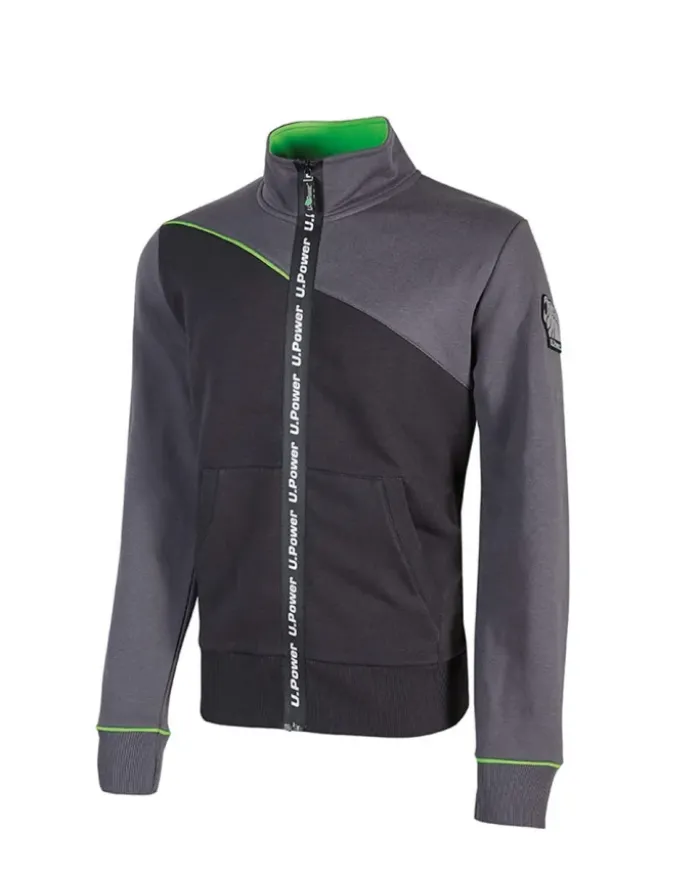 Felpa zip Uranus con cappuccio