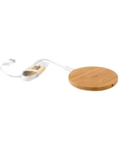 Fernando caricabatterie wireless bamboo 6000mAh LED eco design