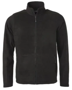 Fleece Jacket Uomo Nero S, 100% Poliestere, Regular Fit 280g