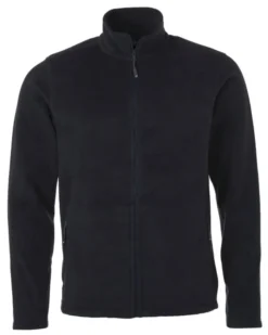 Fleece Jacket Uomo Nero S, 100% Poliestere, Regular Fit 280g