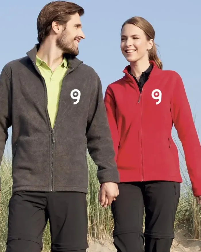 Fleece Jacket Uomo Nero S, 100% Poliestere, Regular Fit 280g