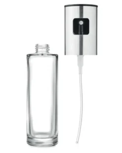 FUNSHA Dispenser Olio 100ml Vetro con Coperchio Acciaio Inox