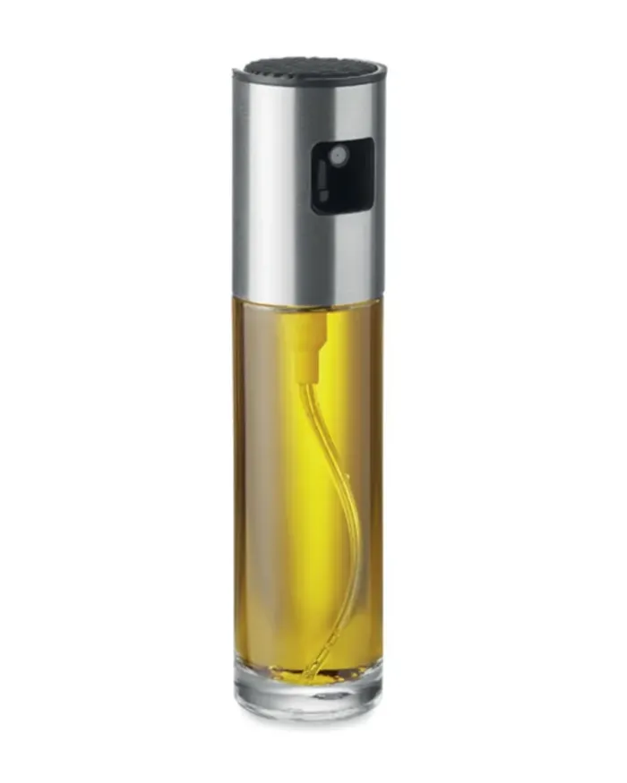 FUNSHA Dispenser Olio 100ml Vetro con Coperchio Acciaio Inox