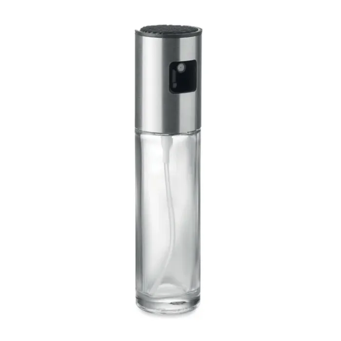 FUNSHA Dispenser Olio 100ml Vetro con Coperchio Acciaio Inox