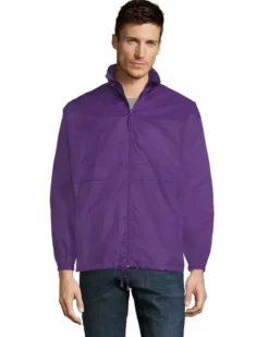 Giacca antivento unisex impermeabilecon zip integrale