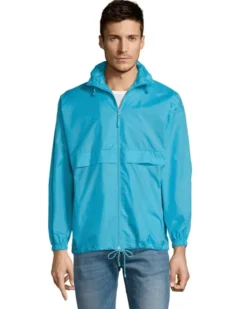 Giacca antivento unisex impermeabilecon zip integrale