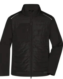 Giacca ibrida uomosoftshell idrorepellente DuPont nera