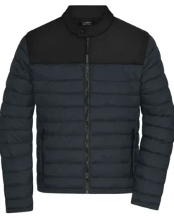 Giacca imbottita uomo , idrorepellente, 100% poliestere riciclato