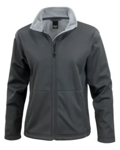 Giacca Softshell Donna Result Core nera antivento e traspirante